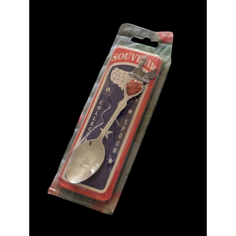 Indiana Vintage Souvenir Spoon Collectors USA Lighthouse Sailboat Hoosiers